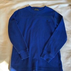 Boys size 7 waffle knit long sleeve